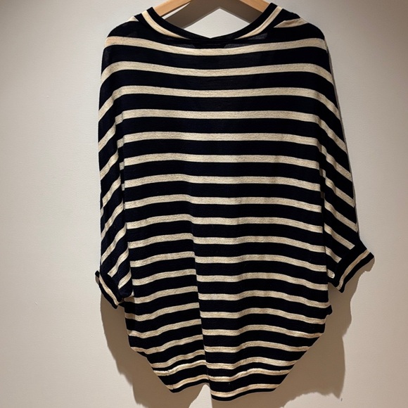 BCBGMaxAzria Striped Knitwear in Navy and Cream - Picture 5 of 5